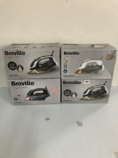 4 X BREVILLE IRONS TO INC BREVILLE DIAMOND X PRESS IRON