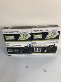 4 X ROWENTA ECO INTELLIGENCE ECOSTEAM IRONS