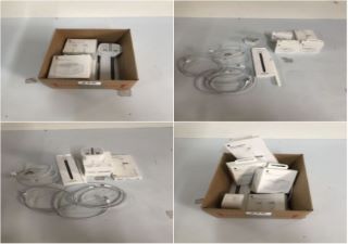 BOX OF ASSORTED ITEMS INC. APPLE USB-C 20W POWER ADAPTER