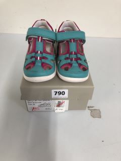 JOHN LEWIS ACTIVE SANDALT BLUE TURQUOISE CHILDREN'S SANDEL'S - SIZE: 8 (636209)