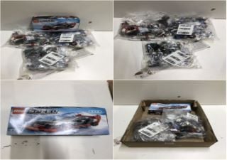 BOX OF ITEMS TO INC LEGO SPEED CHAMPIONS AUDI S1 E-TRON QUATTRO