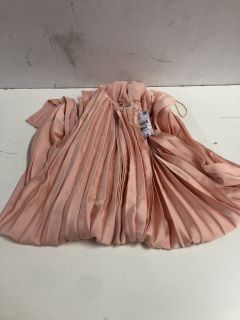 MANGO PLEATED LONG DRESS - SIZE LARGE