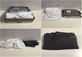 BOX OF ITEMS TO INC WHITE BEDDING