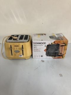 2 X ITEMS TO INC KENWOOD ABBEY LUX COLLECTION TOASTER