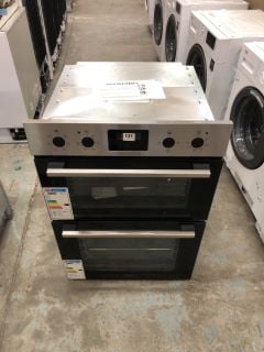 ZANUSSI BUILT-IN DOUBLE ELECTRIC OVEN MODEL NO: ZKHNL3X1 (EX DISPLAY)