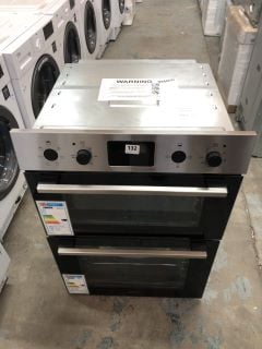 ZANUSSI BUILT-IN DOUBLE ELECTRIC OVEN MODEL NO: ZKHNL3X1 (EX DISPLAY)