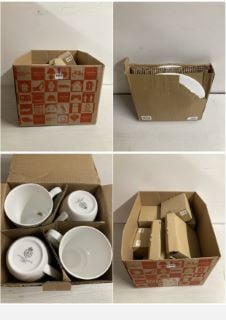 BOX OF PLATES & DINNERWARE