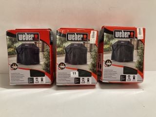 3 X WEBER PREMIUM GRILL COVERS (CAGE NUMBER 710022)