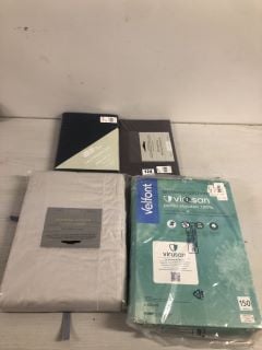 4 X BEDDING ITEMS TO INCLUDE DOUBLE EGYPTIAN COTTON DUVET COVER (CAGE NUMBER 718394)