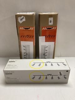 3 X JOHN LEWIS & PARTNERS ANYDAY KEELY 6 LIGHT SPOTLIGHT BARS (CAGE NUMBER 710022)