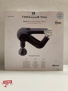 THERAGUN PRIME SMART PERCUSSIVE THERAPY DEVICE MASSAGE GUN - RRP £275 (CAGE NUMBER 710022)