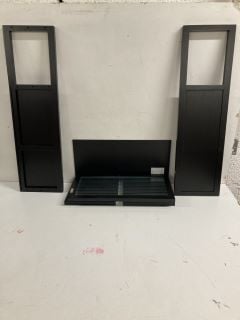 RIBBED BLACK TOWEL CUPBOARD (CAGE NUMBER 705611)