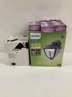 QTY OF ITEMS TO INCLUDE PHILIPS LED OUTDOOR WALL LIGHT(CAGE NUMBER 711117)