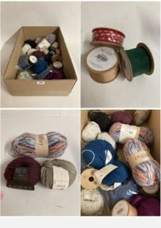 BOX OF JOHN LEWIS & PARTNERS TO INCLUDE YARN & FABRICS (CAGE NUMBER 720421)