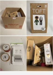 BOX OF JOHN LEWIS & PARTNERS TO INCLUDE TOFT CROCHET KIT (CAGE NUMBER 720421)