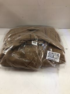 FAUX WOOL WRAP COAT LIGHT BROWN SIZE: 12