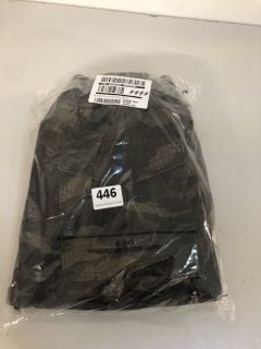 CAMOUFLAGE PRINT UTILITY TROUSER SIZE: 14