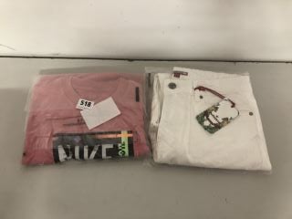 2 X ITEMS INC NIKE JUST DO IT PINK T-SHIRT