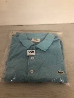 LACOSTE POLO SHIRT BLUE SIZE: 3