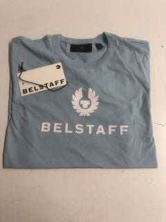 BELSTAFF SIGNATURE T-SHIRT IN SKYLINE BLUE - SIZE S