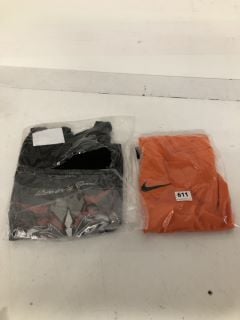 2 X TEE-SHIRTS TO INCLUDE ORANGE NIKE DRI-FIT SLIM FIT TEE IN SIZE L