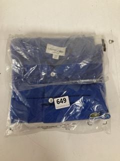 LACOSTE CLASSIC FIT BLUE POLO IN SIZE S