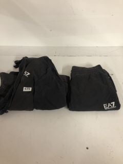 EMPORIO ARMANI EA7 TACKSUIT IN BLACK SIZE XS