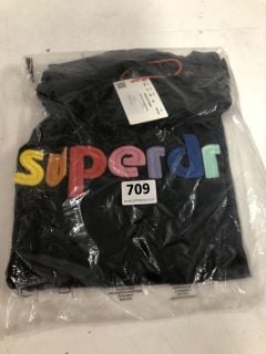 SUPERDRY VINTAGE RAINBOW T-SHIRT IN BLUE SIZE 18