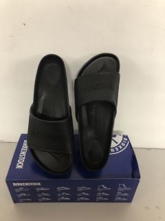 BIRKENSTOCK BARBADOS EVA SLIDERS IN BLACK UK SIZE 8