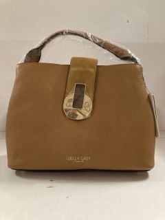 LAURLUELLA GREY LONDON LEATHER BAG