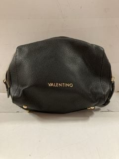 VALENTINO LEATHER CROSSBODY BAG IN BLACK AND GOD