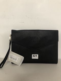 TED BAKER CROSSHATCH DEBOSS POUCH