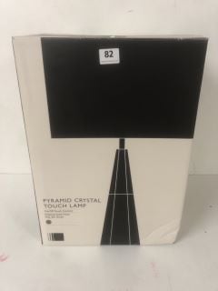 JOHN LEWIS & PARTNERS PYRAMID CRYSTAL TOUCH LAMP (CAGE NUMBER 699018)