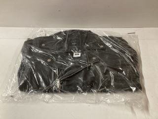 LEATHER BIKER JACKET IN BLACK SIZE L