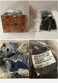 BOX OF PREMIUM CLOTHING IN VARIOUS SIZES AND DESIGNS