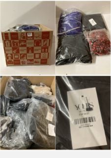 BOX OF PREMIUM CLOTHING IN VARIOUS SIZES AND DESIGNS