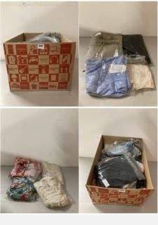 BOX OF PREMIUM CLOTHING IN VARIOUS SIZES AND DESIGNS