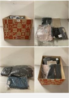 BOX OF PREMIUM CLOTHING IN VARIOUS SIZES AND DESIGNS