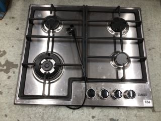 ZANUSSI FOUR RING GAS HOB MODEL ZGM66424XX RRP £249 (EX-DISPLAY)