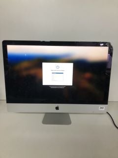 APPLE IMAC DESKTOP PC A2115 I5 8GB 250GB (SPARES OR REPAIR ONLY)