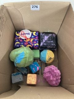 BOX OF VARIOUS BATH BOMBS