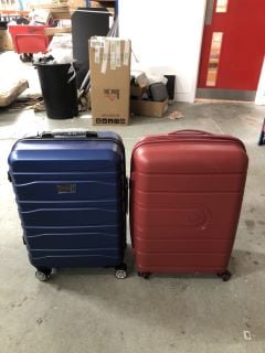 2 X HARDSHELL SUITCASES INC FEATHERSTONE MEDIUM SUITCASE