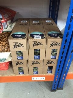 SIX CASES OF FELIX CAT FOOD