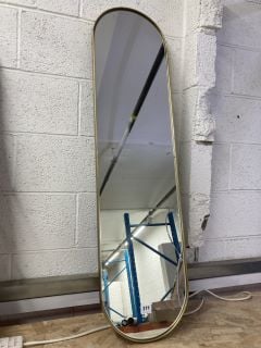 BRASS FRAMED WALL MIRROR