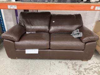 JOHN LEWIS CAMDEN TWO SEATER SOFA IN BROWN RRP £918