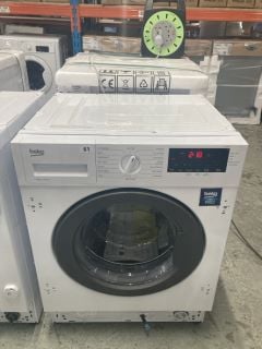 BEKO INTEGRATED 8KG WASHING MACHINE MODEL WTIK84121 RRP £329 (EX-DISPLAY)