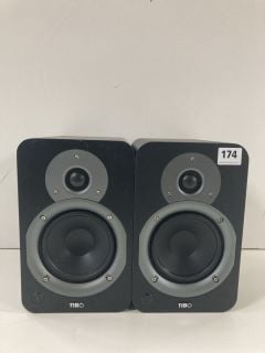 PAIR OF TIBO STEREO SPEAKERS