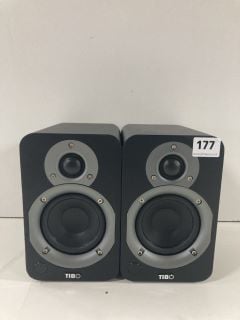 PAIR OF TIBO STEREO SPEAKERS