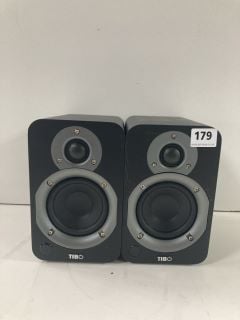 PAIR OF TIBO STEREO SPEAKERS