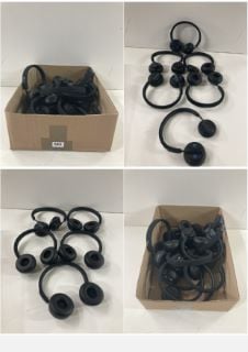 BOX OF HEADPHONES AND HEADSETS